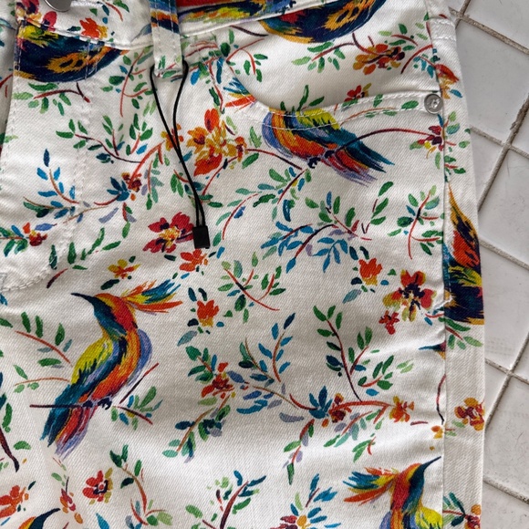 Pilot and the Letterpress for Anthropologie Birds of Paradise Mid rise Skinnies. - Picture 2 of 6